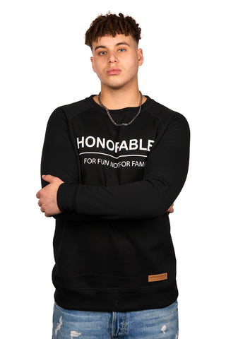 Just fun long sweatshirt – (Black)